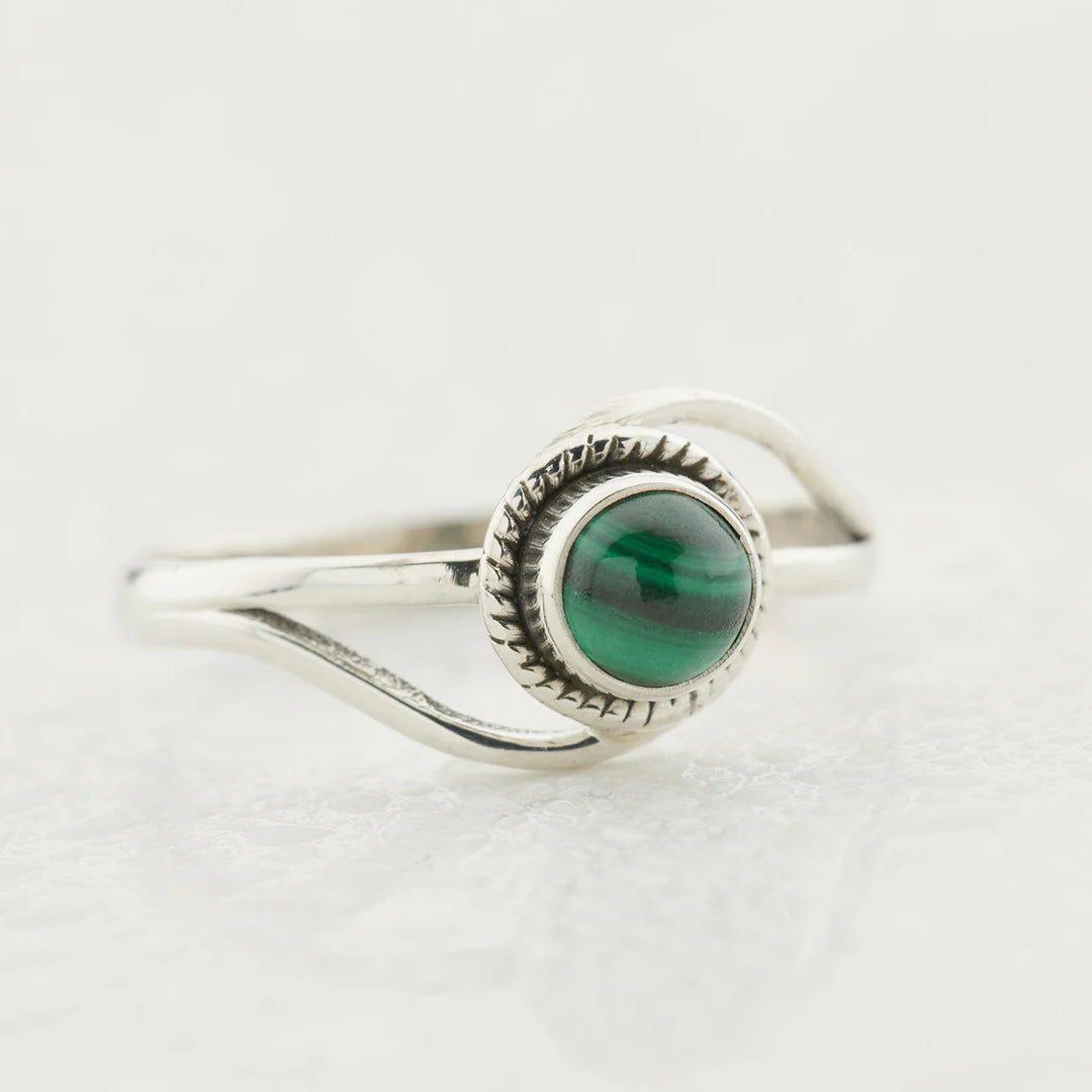 Sterling Silver Infinity Ring - Assorted Size & Gemstone