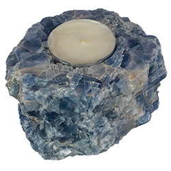 Blue Calcite Candle Holder (2-4")
