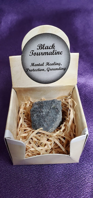 Blk Tourmaline - Rough Gift Box