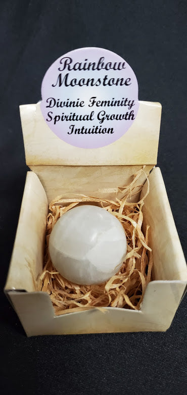 Rainbow Moonstone - Sphere Gift Box