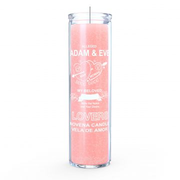 7 Day Candle - Adam & Eve Pink