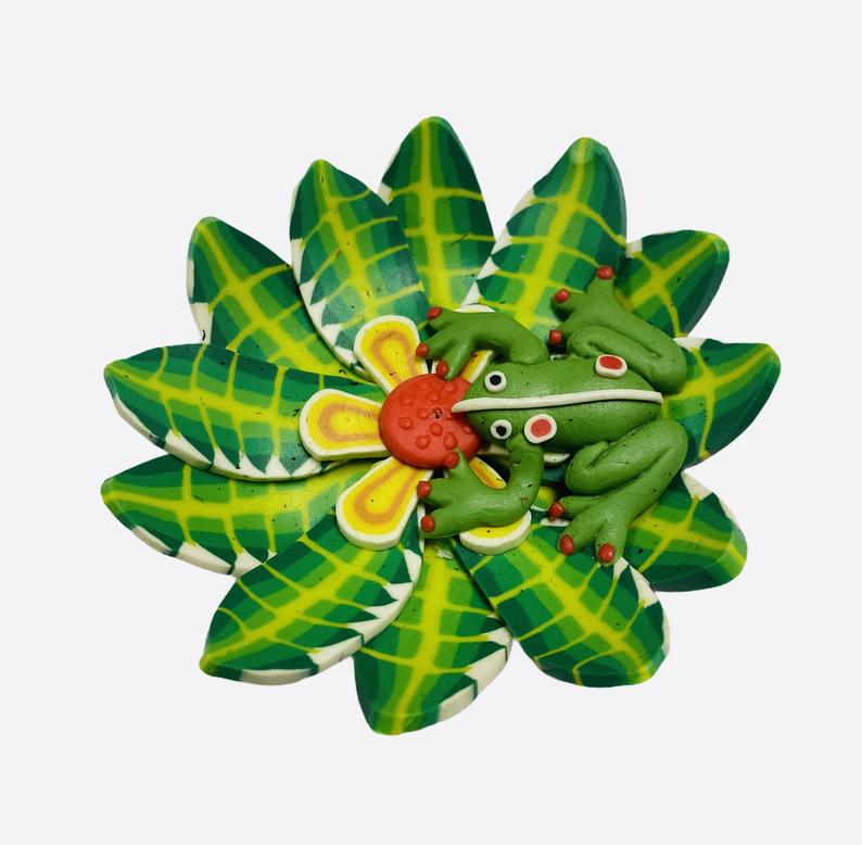 Frog - Fimo Ash Catcher (3"D)