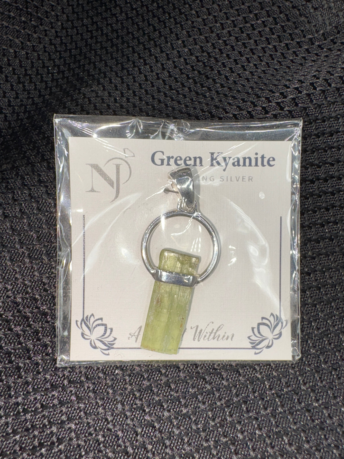 Sterling Silver Green Kyanite - Pendant