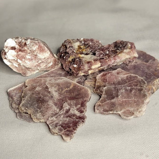 Lepidolite Natural Slice - X-Small (2-10g)