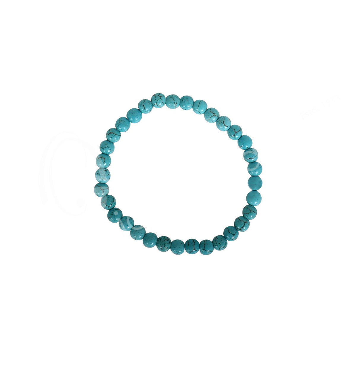 Turquoise Synthetic Bracelet (6mm)