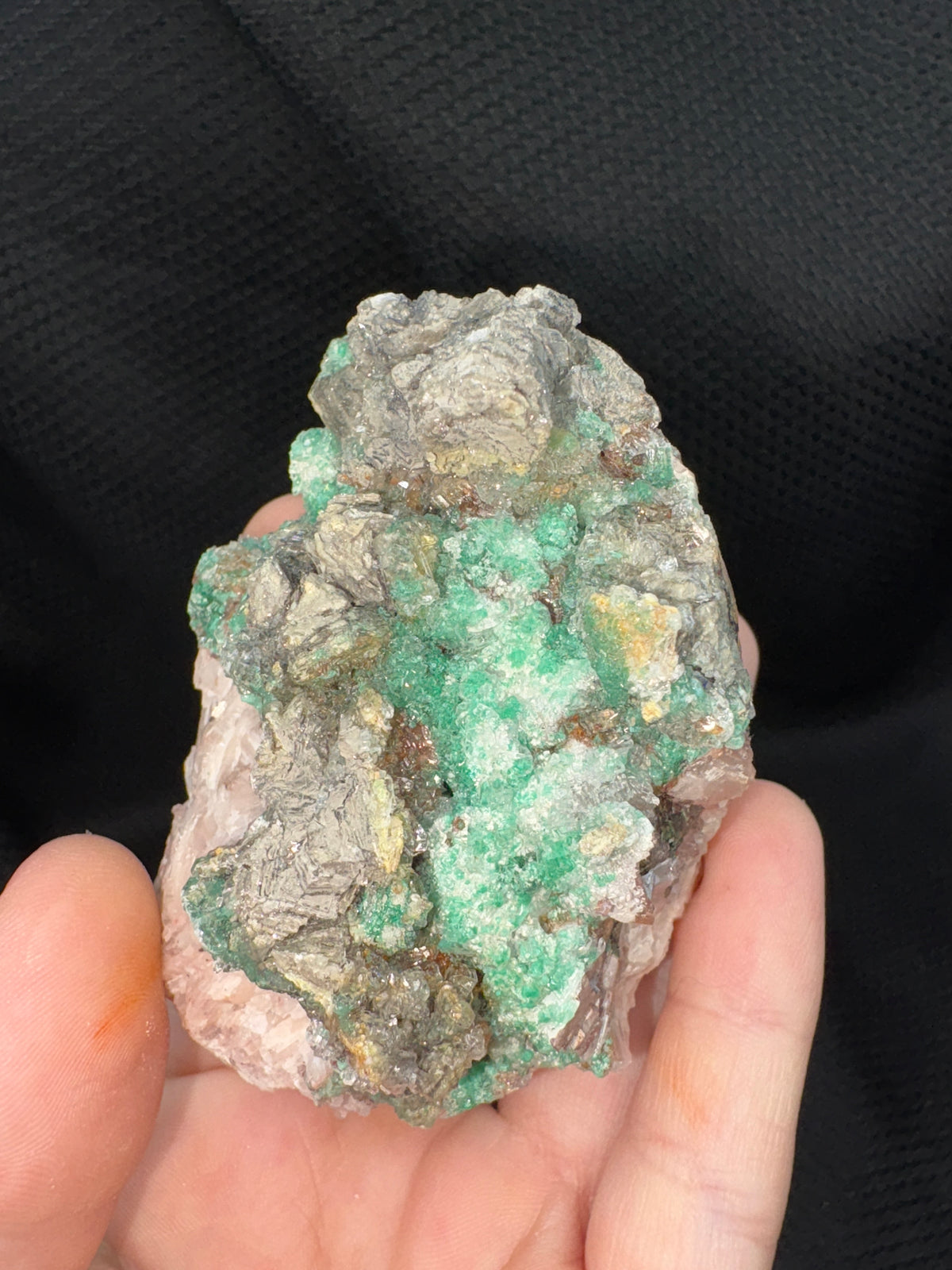 Dioptase Cluster on Matrix (168g)