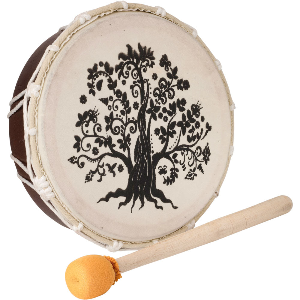 Tree of Life Drum w/ Mallet (8.25"D)