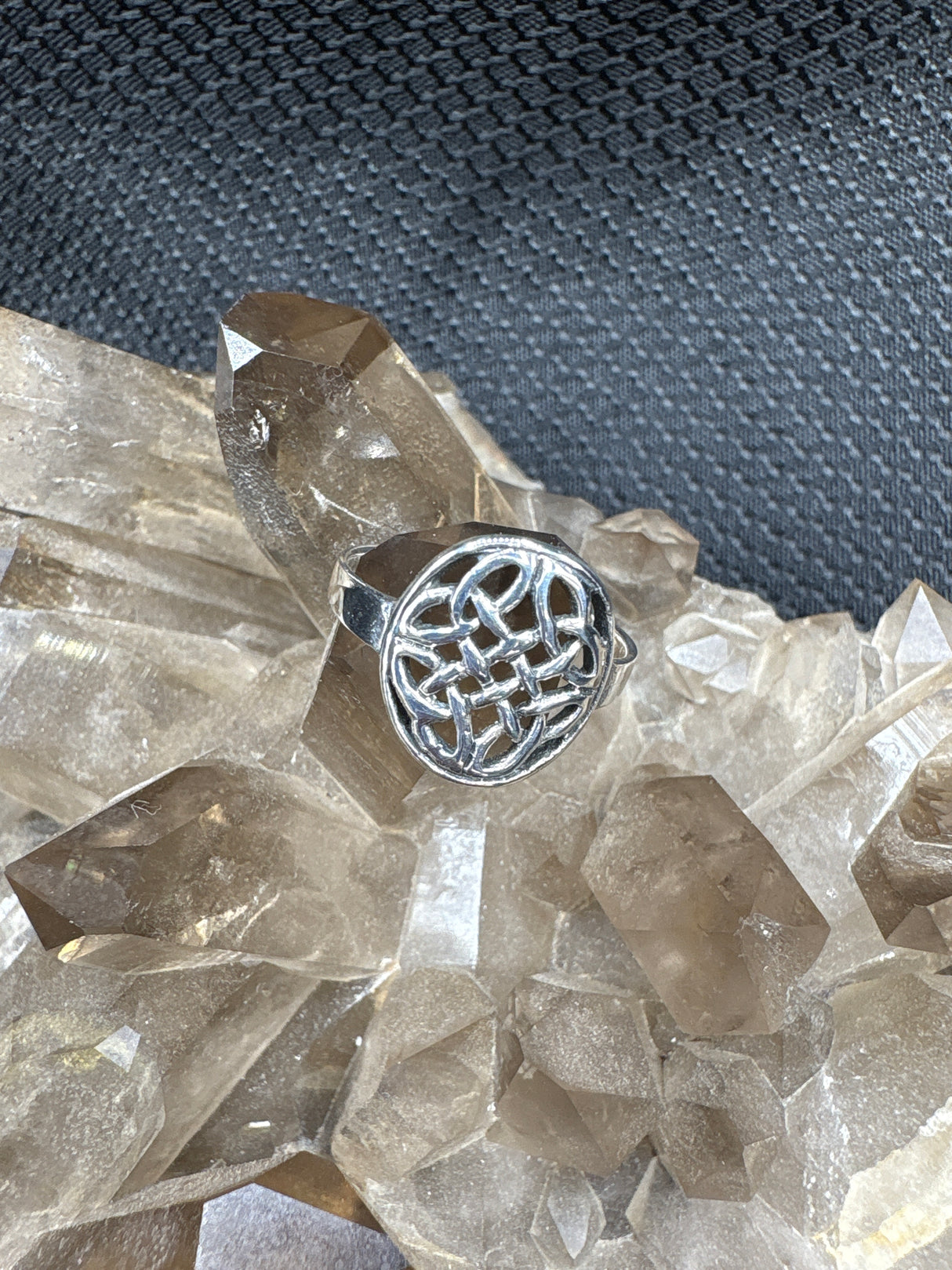 Sterling Silver Celtic Trinity Ring - Size 7