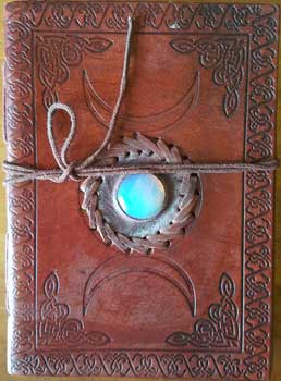 Triple Moon Embossed Leather