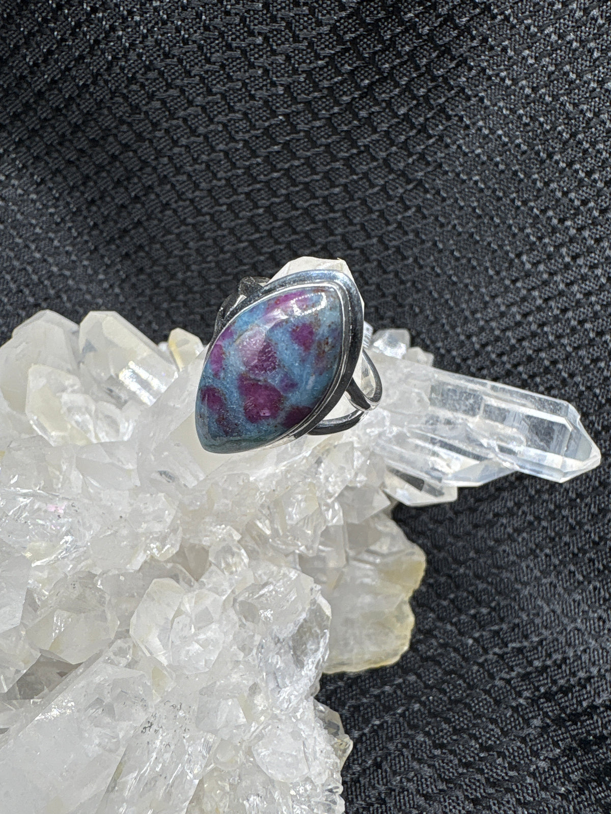 Sterling Silver Ruby Kyanite Ring - Size 7