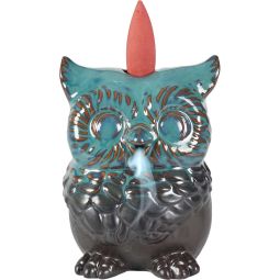 Backflow Burner - Ceramic Owl (3.75")