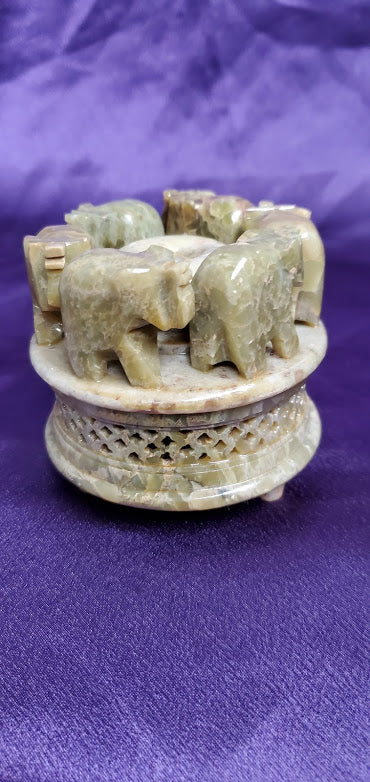6 Elephant Ring - Soapstone Burner