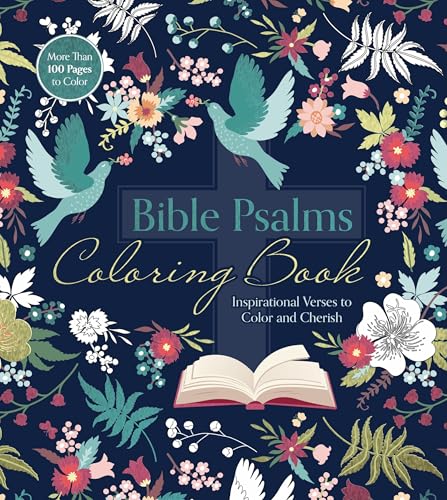 Bible Psalms: Inspirational Verses Coloring Book