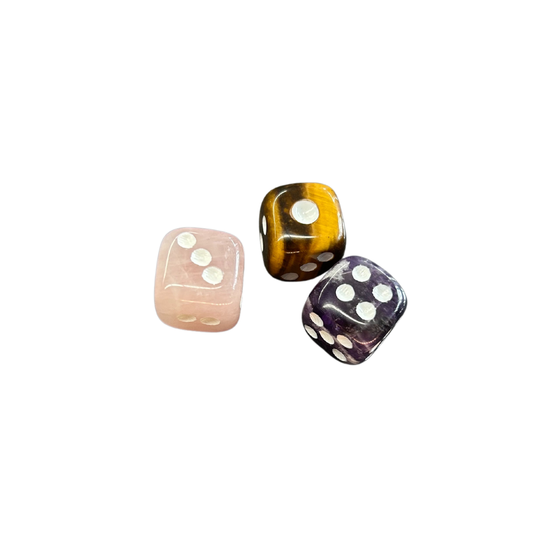 Gemstone Dice - Assorted (0.5")