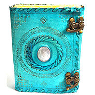 Blue Aged Leather Journal