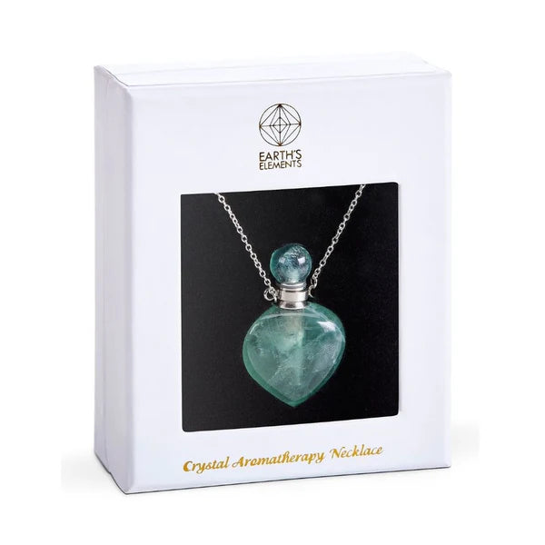 Aromatherapy Bottle Necklace - Assorted Gemstone
