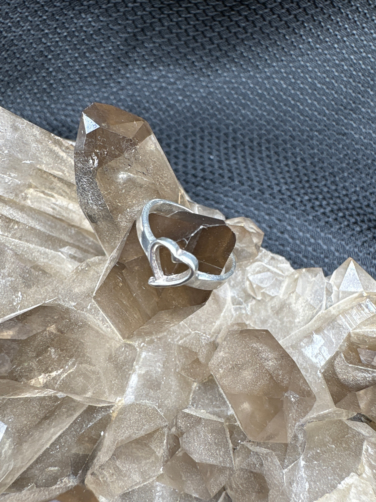 Sterling Silver Heart Pinky Ring