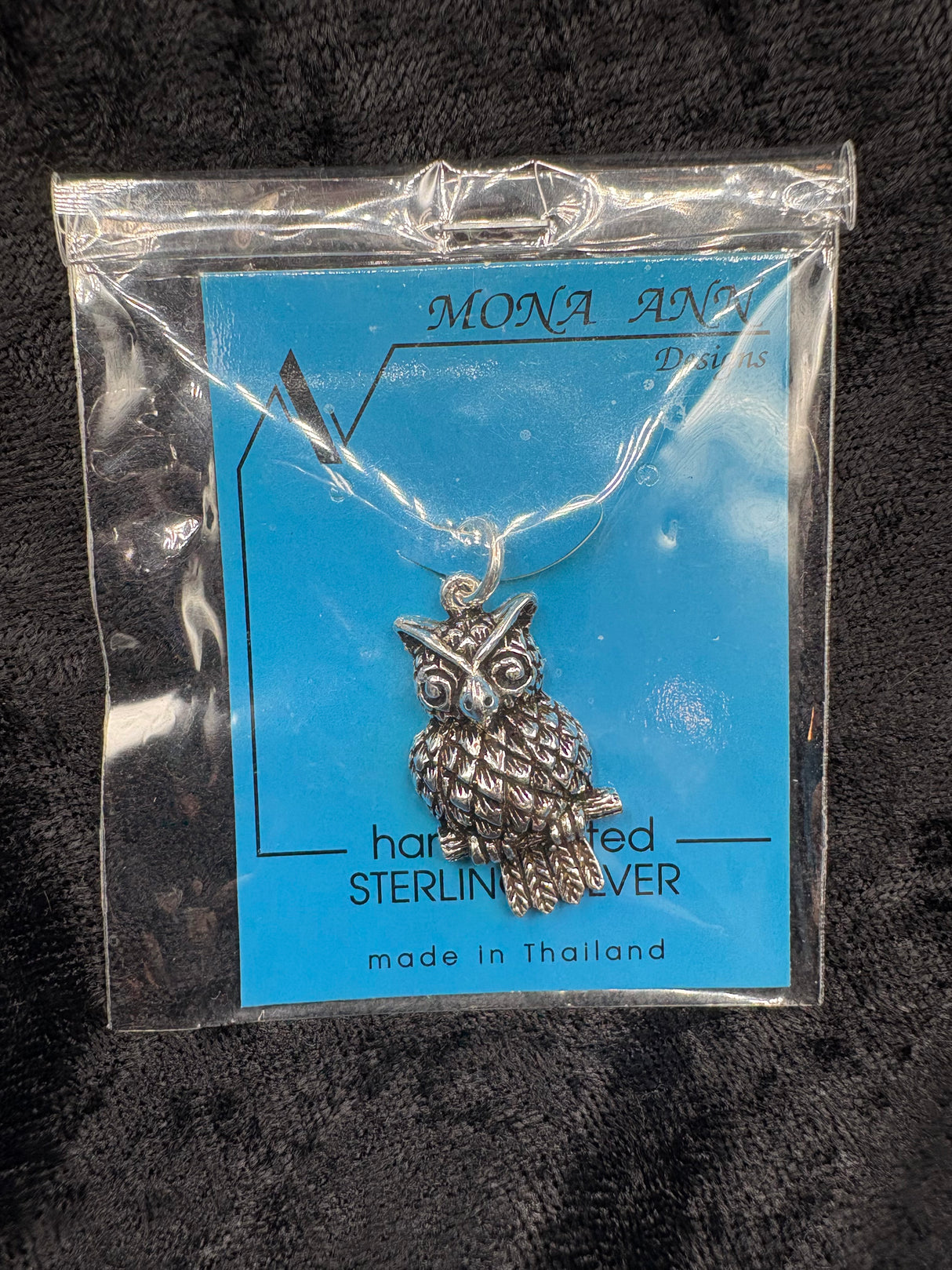 Sterling Silver Owl Pendant