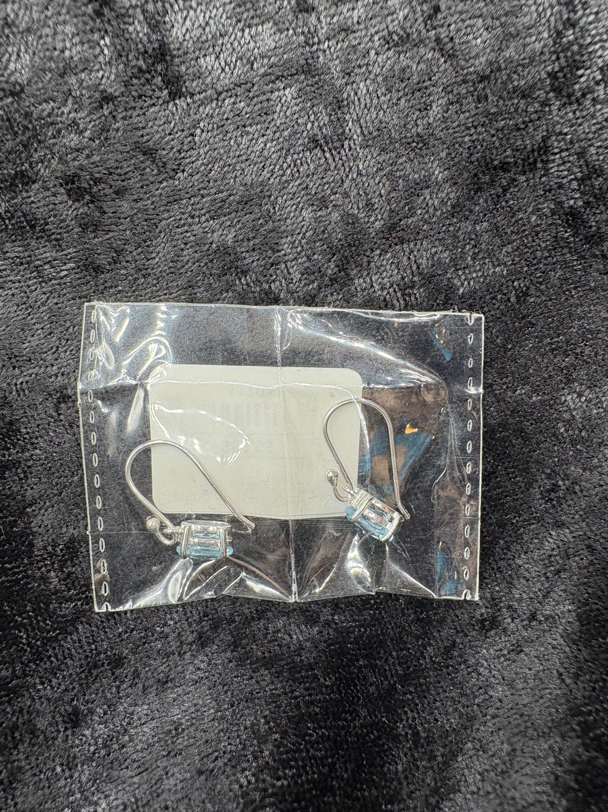 Sterling Silver Blue Topaz Earrings