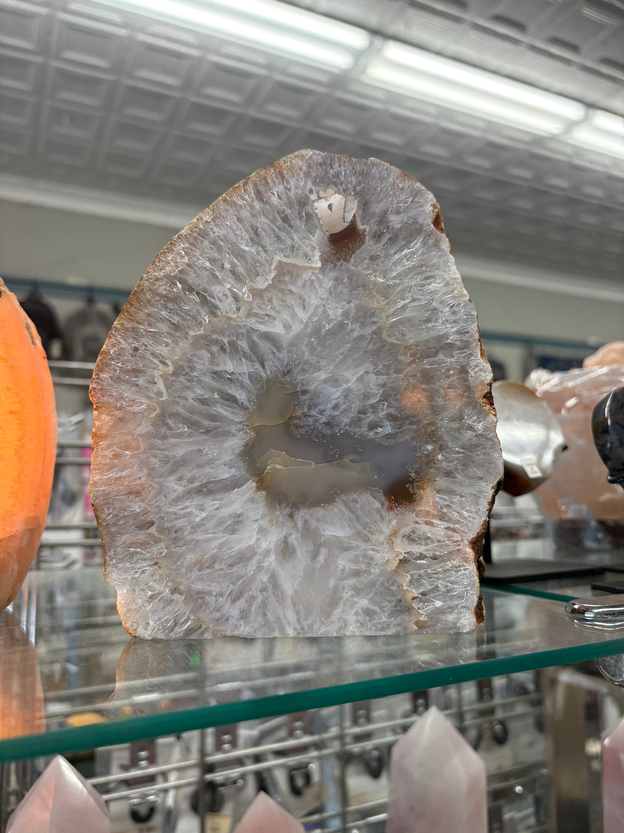 Geode Lamp (7"H)