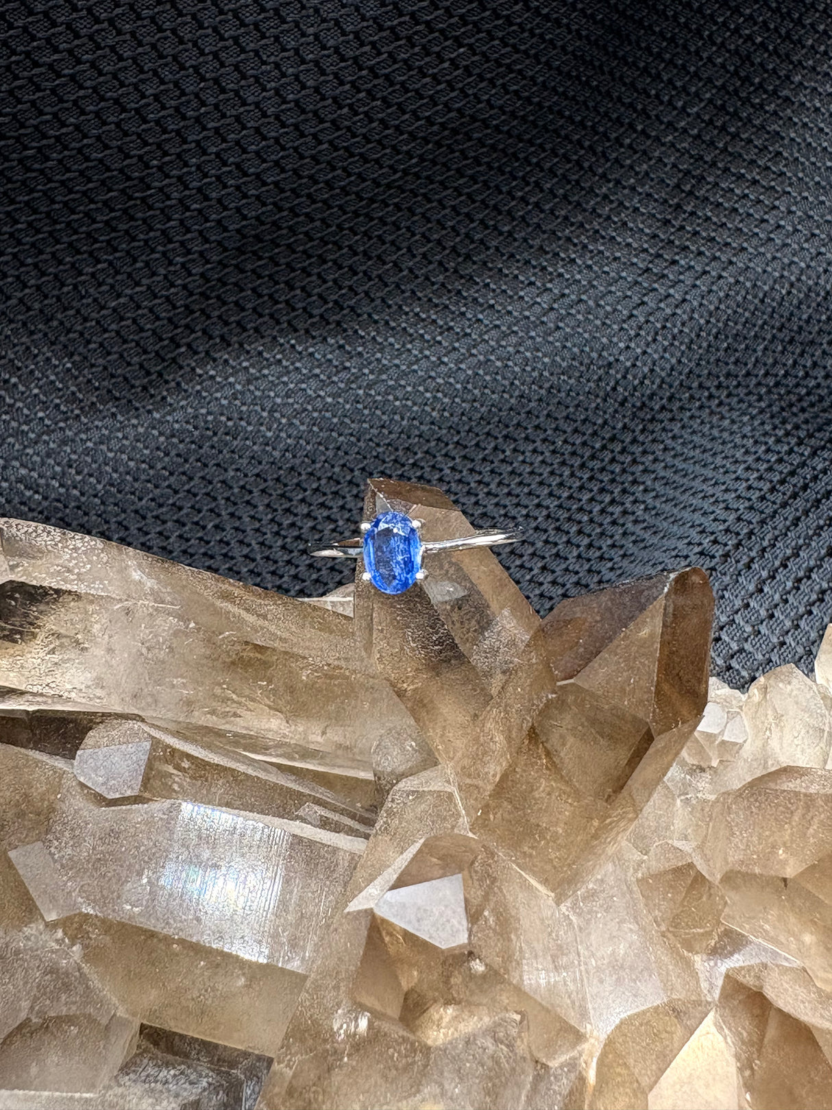 Sterling Silver Blue Kyanite Ring - Size 7
