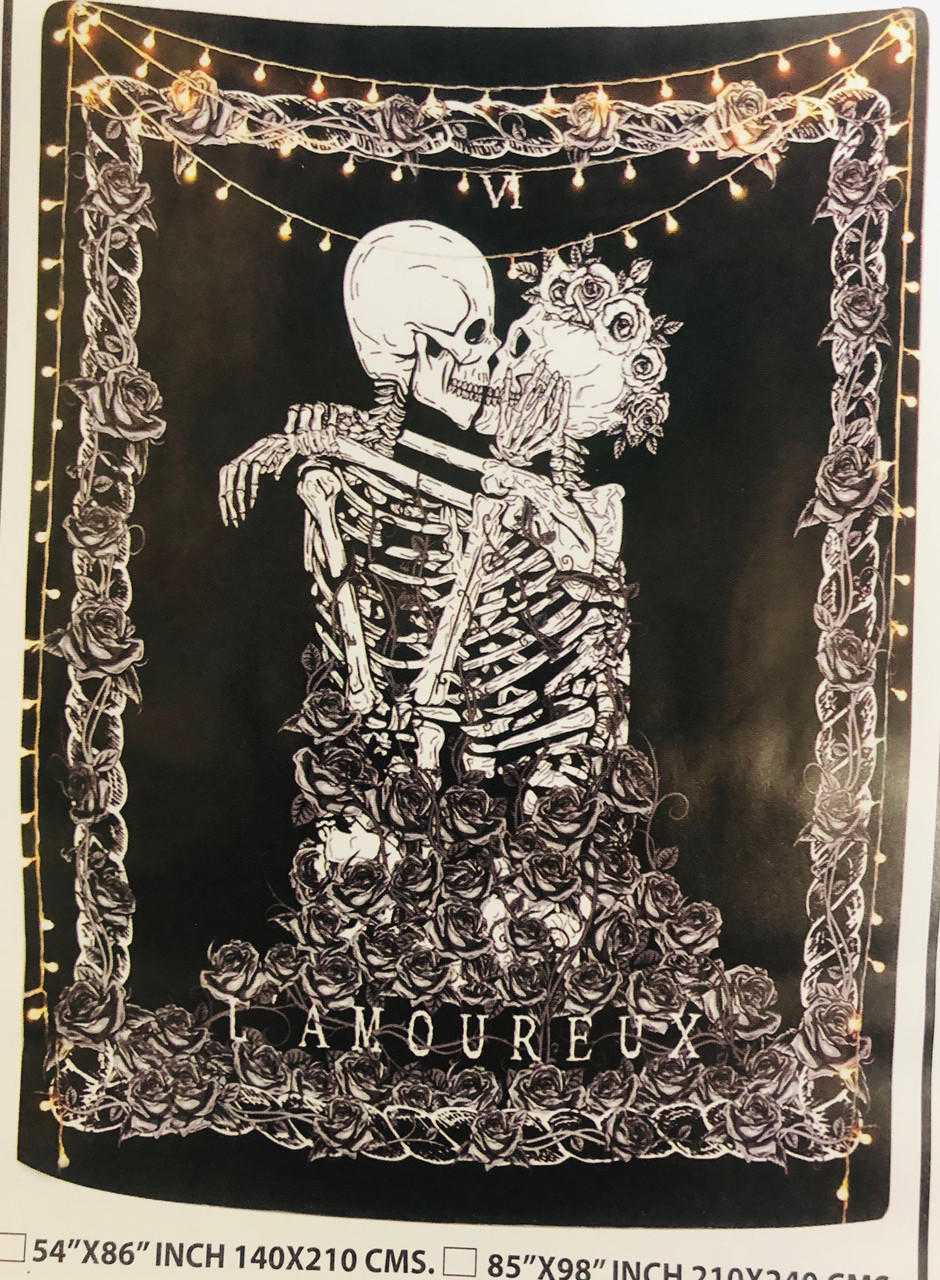 The Lovers Skeleton - Tapestry