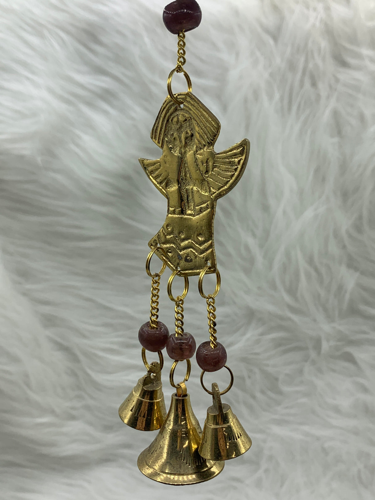 Brass Wind Chime w/Angel