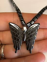 Hematite Butterfly Beaded Necklace