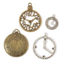 2-pk Charm - Clock