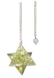 Peridot Merkabah Pendulum