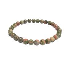 Unakite Bracelet - A Quality (6mm)