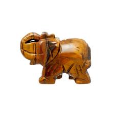 Tiger's Eye Elephant - Carving (1.5")