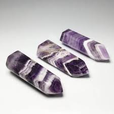 Chevron Amethyst Obelisk - Medium (120g+)