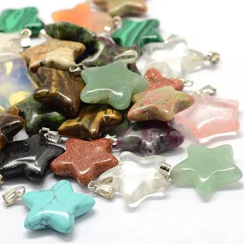 Gemstone Star Necklace - Assorted