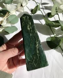 Green Jade Quartz Obelisk - X-Large