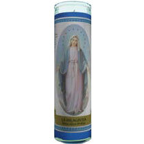 7 Day Candle - Miraculous Mother Blue