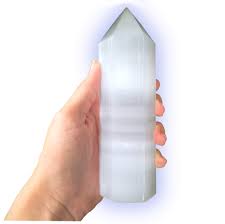 Selenite 6-Faced Obelisk - Large