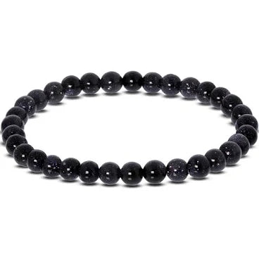 Blue Goldstone Bracelet 6mm