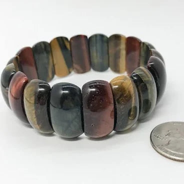 Multi Tiger's Eye Cuff Bracelet
