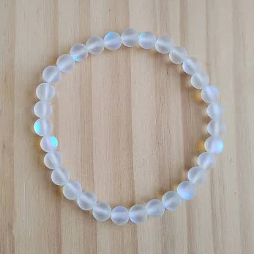 Mermaid Stone White Bracelet 6mm