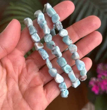 Larimar Tumbled Bracelet 6mm