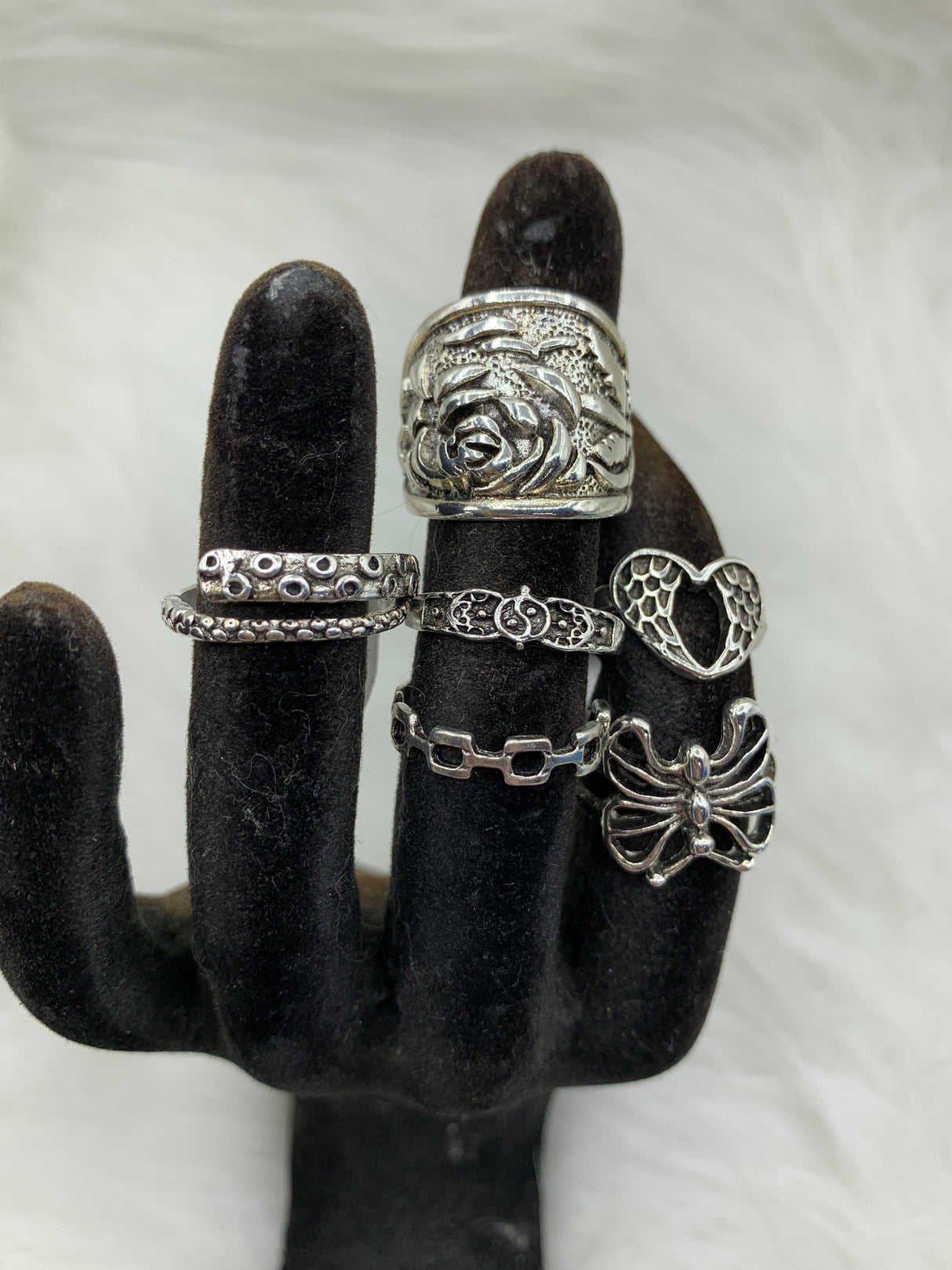 Ass't Silver-Plated Rings