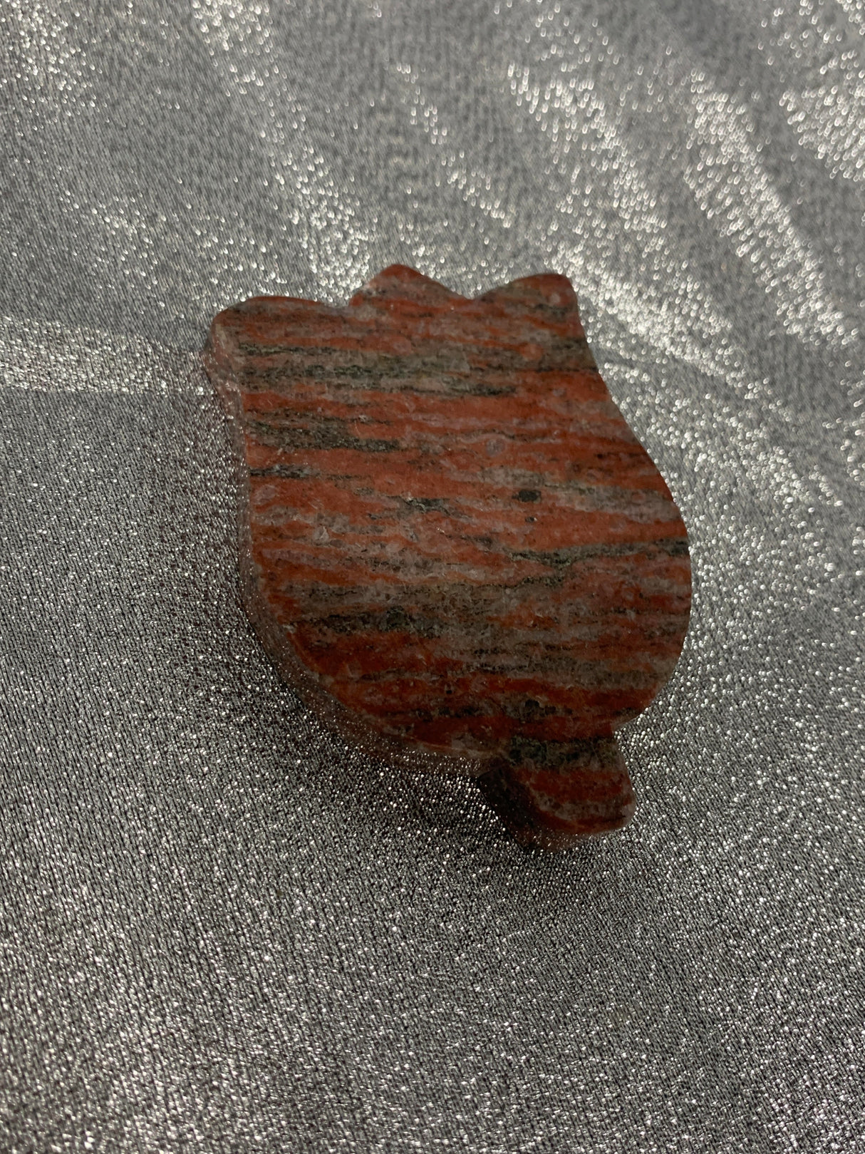Red Spectrolite Tulip Carving