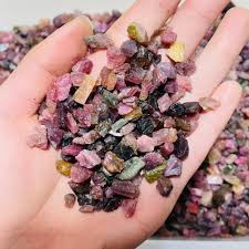 Watermelon Tourmaline Rough Chips 2oz