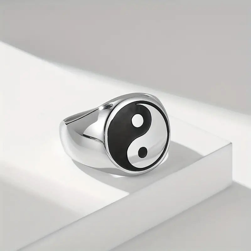Yin & Yang Stainless Steel Ring
