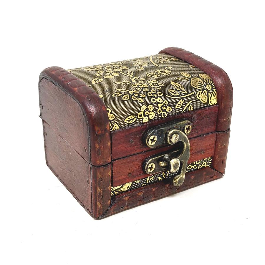 Antique Wooden Chest - Design D (2.5")