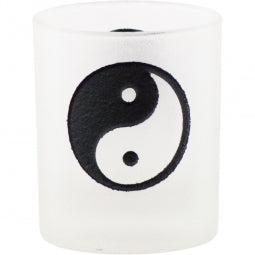 Yin Yang - Etched Candle Holder