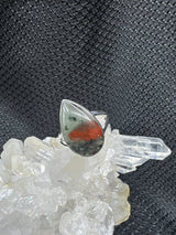 Sterling Silver Bloodstone Ring - Assorted Size