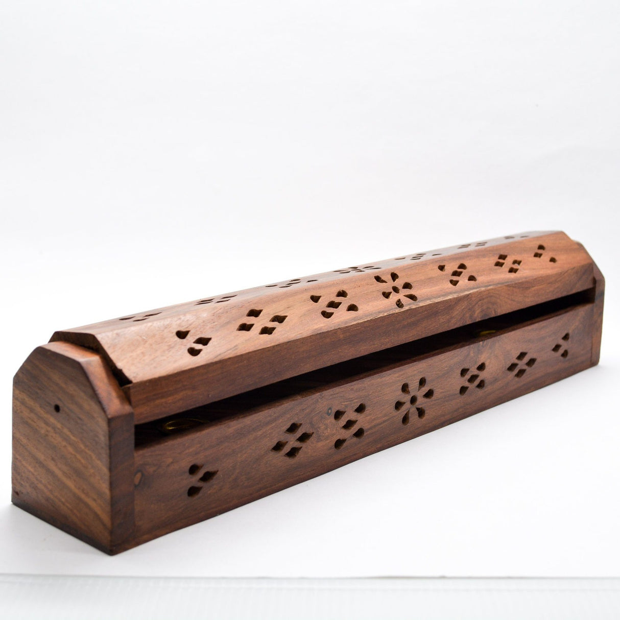 Wood Incense Storage Box carved