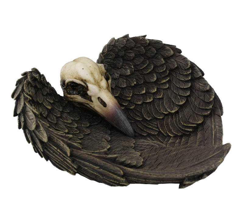 Raven Skull Dish (6.75")